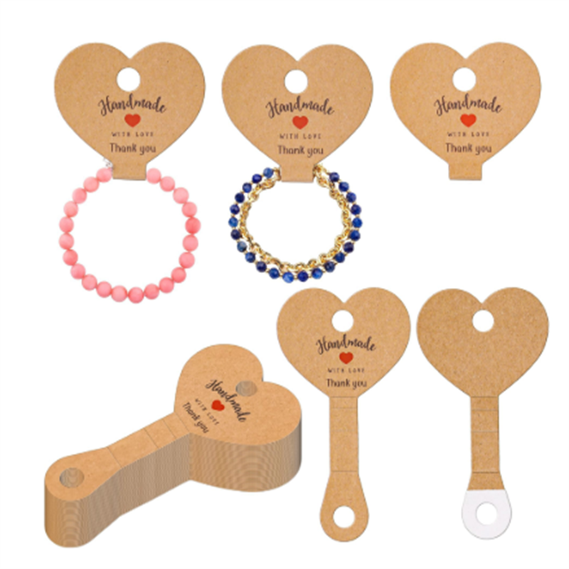 Body Jewelry Holder - ヴィンテージ牛革紙製イヤリングカード ネックレスカード ジュエリーイヤリングディスプレイカード 在庫あり