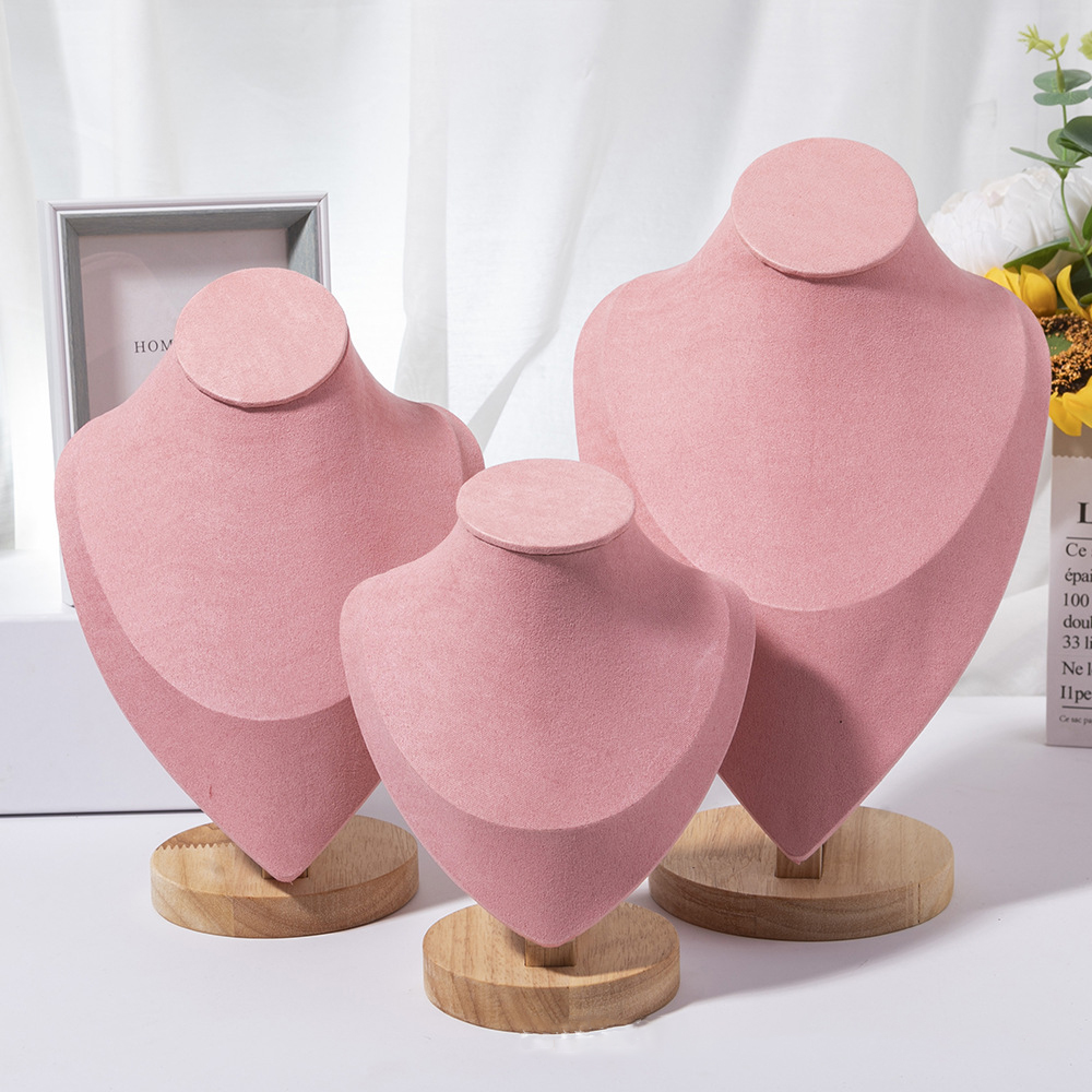 Body Jewelry Holder - 木製マネキンバストネックレスディスプレイスタンド,ポートレートモデル,ネックペンダント,ジュエリー収納ラック,ウィンドウアクセサリー,1個