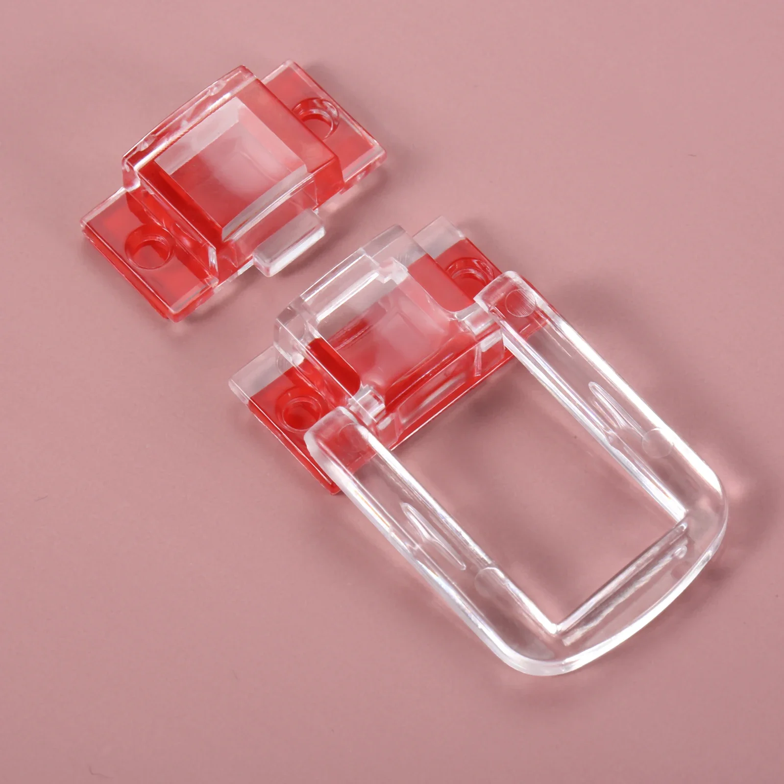Body Jewelry Display Case - 透明アクリルラッチ,1セット,自己粘着性,クリスタル,クリアバックル,隠し安全ロック,ジュエリーボックス,ワインケースチェスト,48mm