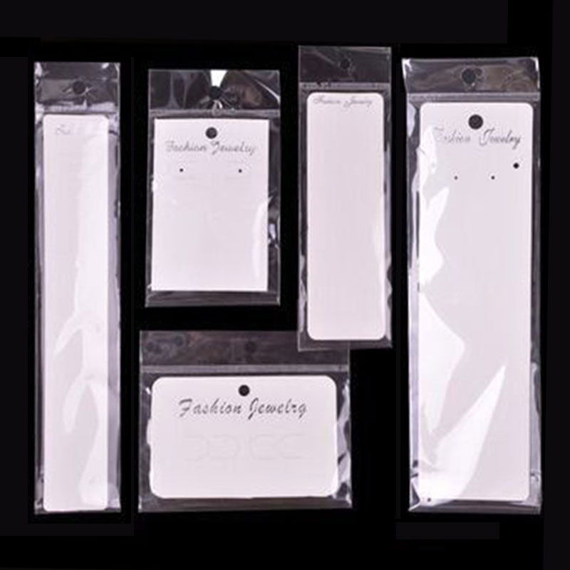 Body Jewelry Display - 30 セットジュエリーディスプレイカード透明 Opp 袋手作りネックレスブレスレットイヤリング帽子ラッピングバッグ DIY 所見