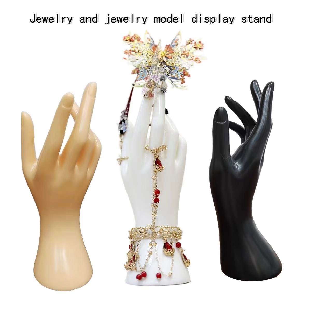 Body Jewelry Holder - 新しいジュエリーディスプレイハンドモデル時計ブレスレットディスプレイスタンドスケッチ装飾アートフォトリングオーガナイザー女性色