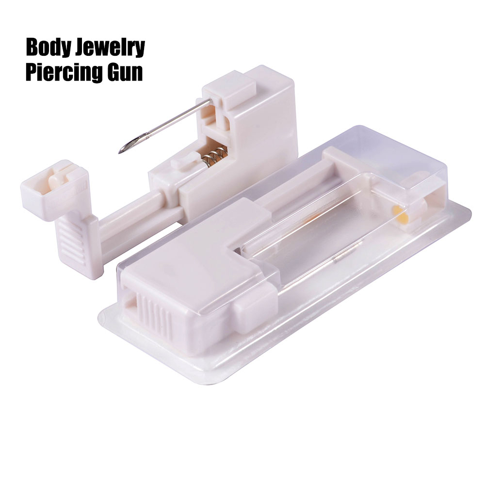 Body Jewelry Etc - ボディピアスガンツールセット使い捨て滅菌ユニット安全使用乳首舌へそリングリップ耳などのボディピアスキット