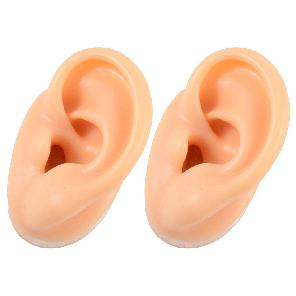 2個入りシリコン耳モデル フェイク耳ピアス練習用小道具 ジュ - Body Jewelry Display のレビューと価格
