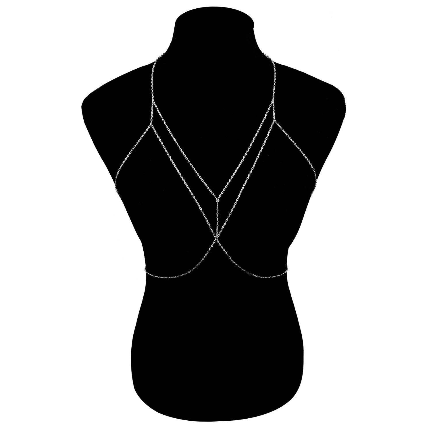 セックス千鳥ボディチェーン女性のためのシンプルなゴールドカラ - Body Jewelry Retainers のレビューと価格