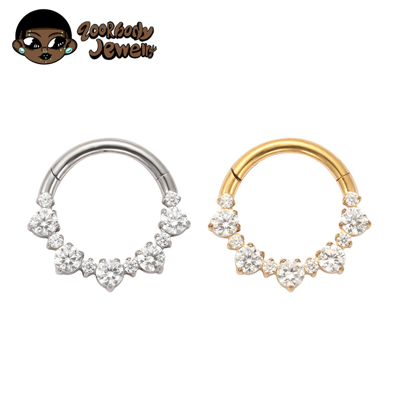 ASTM F136規格チタン製デイスクリックナーズリングピア - Septum Clicker Ring のレビューと価格