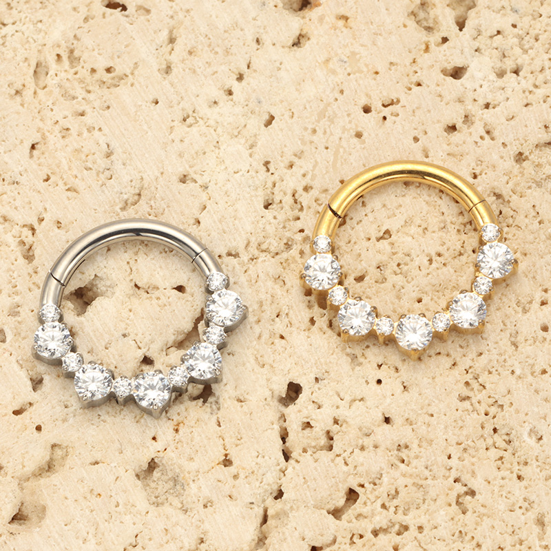ASTM F136規格チタン製デイスクリックナーズリングピア - Septum Clicker Ring のレビューと価格