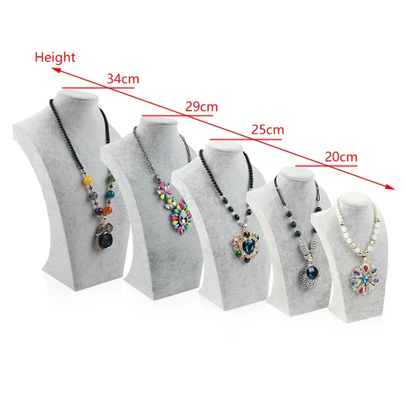 ベルベットポートレートネックレスディスプレイペンダントオーガ - Body Jewelry Holder のレビューと価格