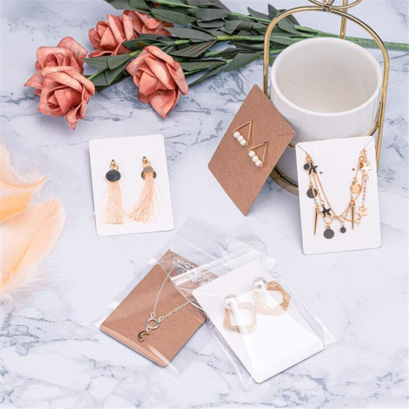 50 個 6 × 9 センチメートル手作り愛ネックレスイヤリ - Body Jewelry Holder のレビューと価格