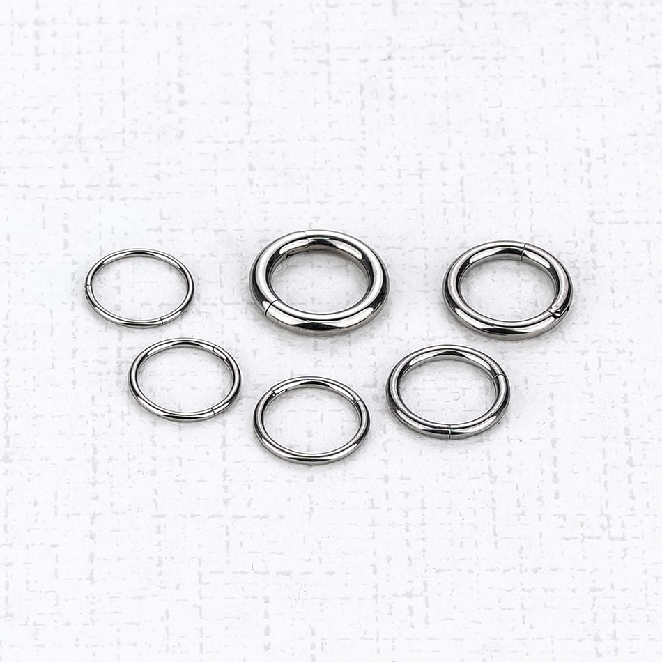 1Pc G23 チタンヒンジセグメント鼻フープリング鼻セプタ - Septum Clicker Ring のレビューと価格