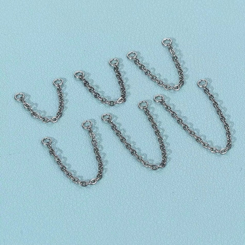 ファッションチタンノーズチェーン ダブルチェーン 三層チェー - Body Jewelry Titanium のレビューと価格