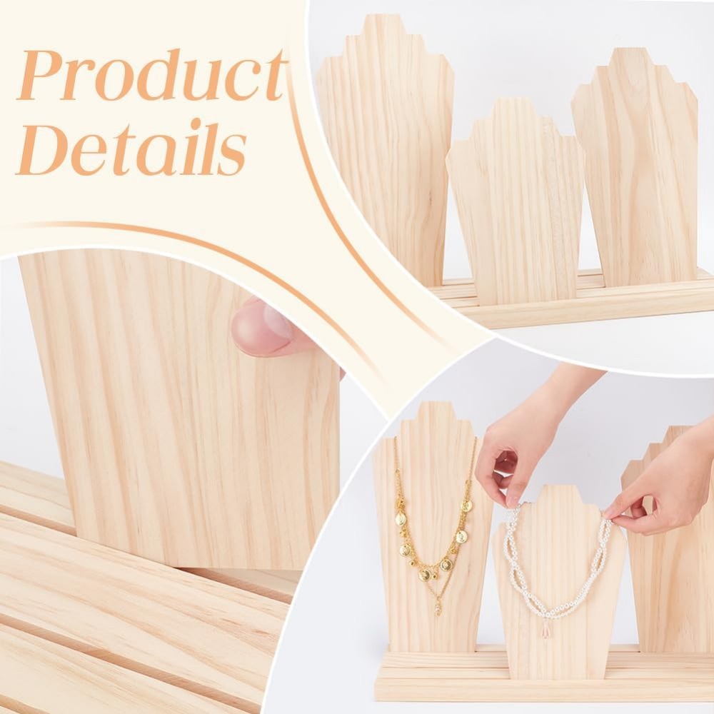 バストイーゼル付きネックレス収納スタンド,取り外し可能なディ - Body Jewelry Holder のレビューと価格