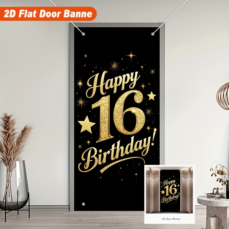 1個。 これは、金色の星模様が特徴の2Dフラットな誕生日テー - Star Flat Back のレビューと価格
