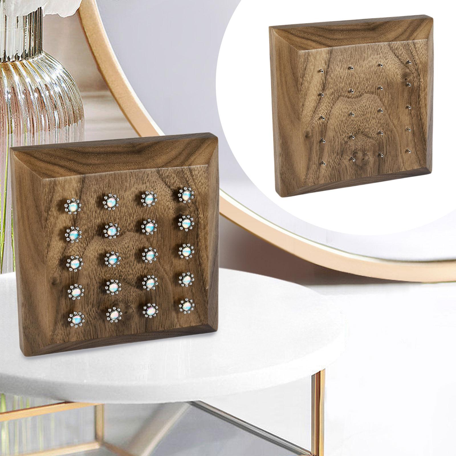 ピアスジュエリースタンド木製耳スタッドディスプレイボードイヤ - Body Jewelry Display Case のレビューと価格