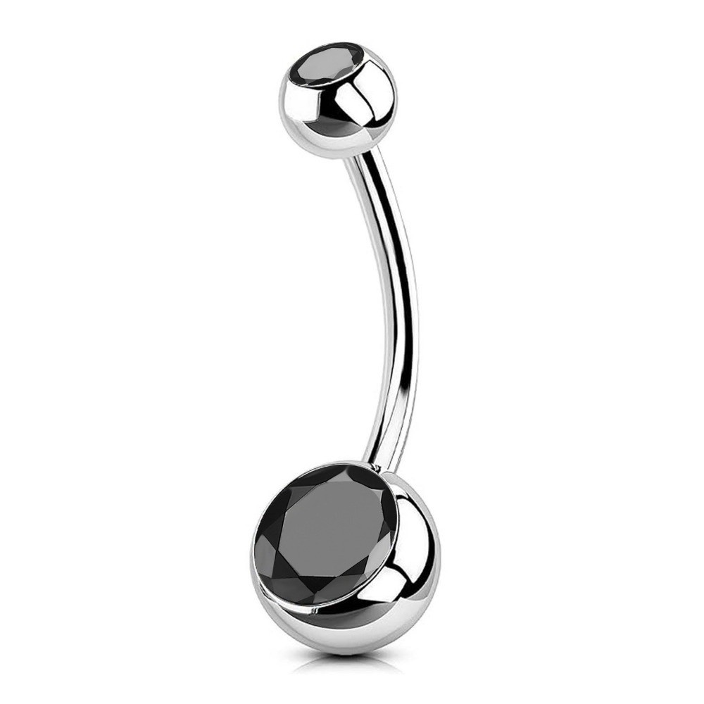 高品質チタン素材へそピアス カーブしたダングルデザイン ベリ - Body Jewelry Titanium のレビューと価格