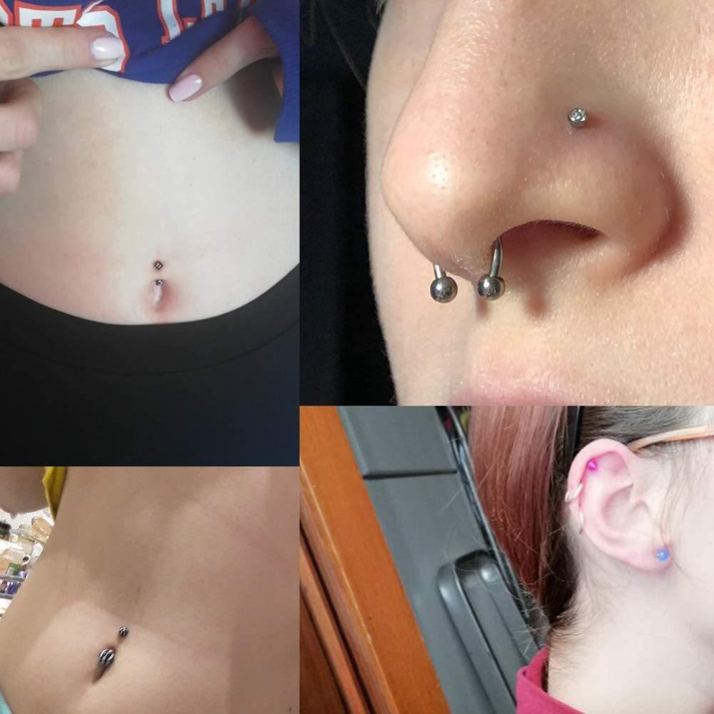 150/140/85/70/42個入りボディピアスキット ジ - Body Jewelry Nose Ring のレビューと価格