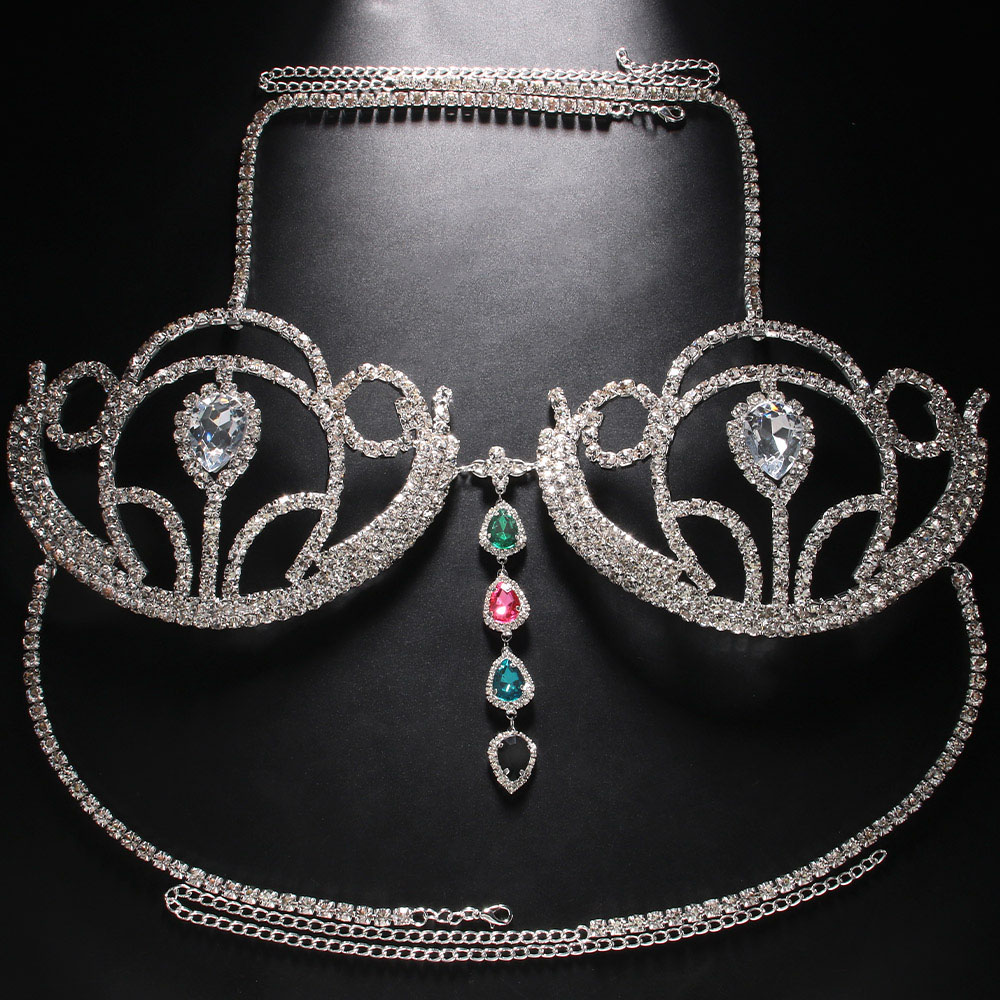 Stonefans-女性のための誇張されたフリンジチェストブ - Body Jewelry Good Quality のレビューと価格