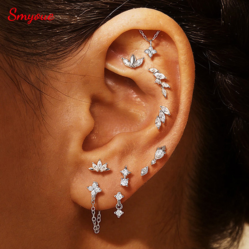 Smyoue モアサナイト 100% S925 ピアス スタ - Body Jewelry Flat Back のレビューと価格