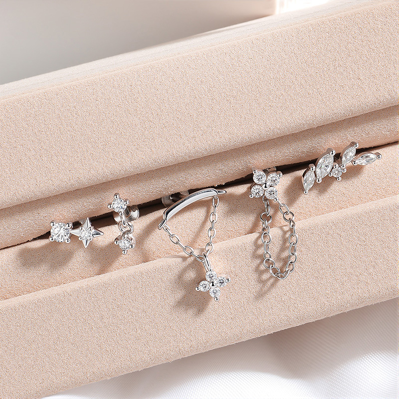 Smyoue モアサナイト 100% S925 ピアス スタ - Body Jewelry Flat Back のレビューと価格