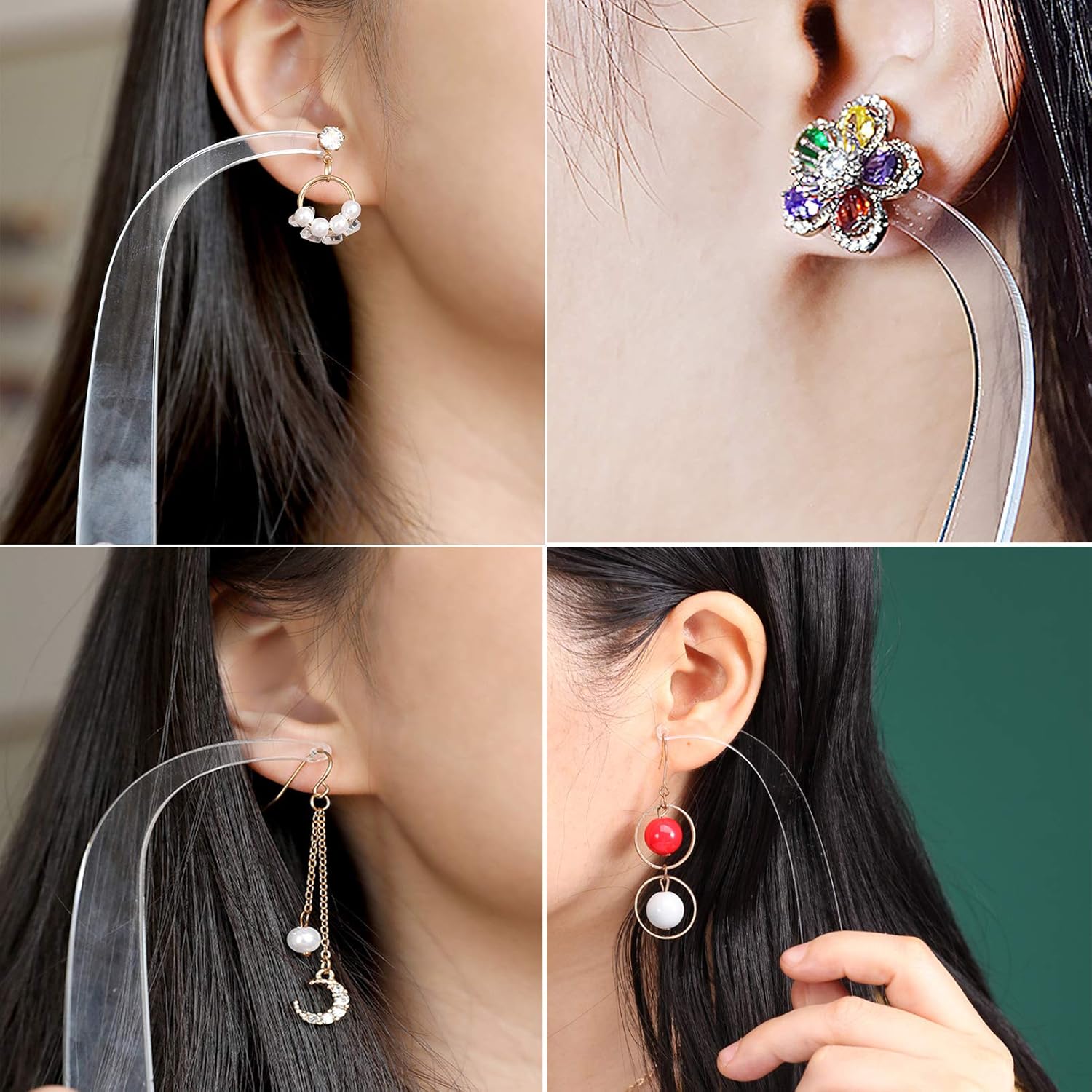 5個入りアクリル製イヤリング試着ワンド、カスタムイヤリングデ - Body Jewelry Display のレビューと価格