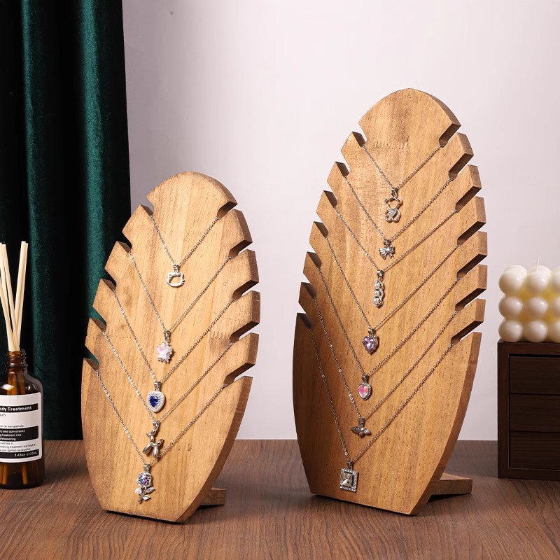 クルミ材取り外し可能なマネキンネックレスディスプレイラックペ - Body Jewelry Holder のレビューと価格