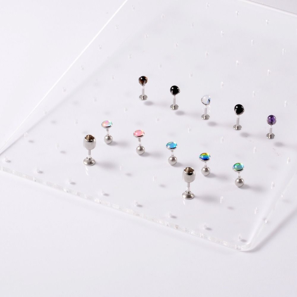 ピアス用ポリッシュラック、へそピアスディスプレイ、ボディピア - Body Jewelry Display Case のレビューと価格