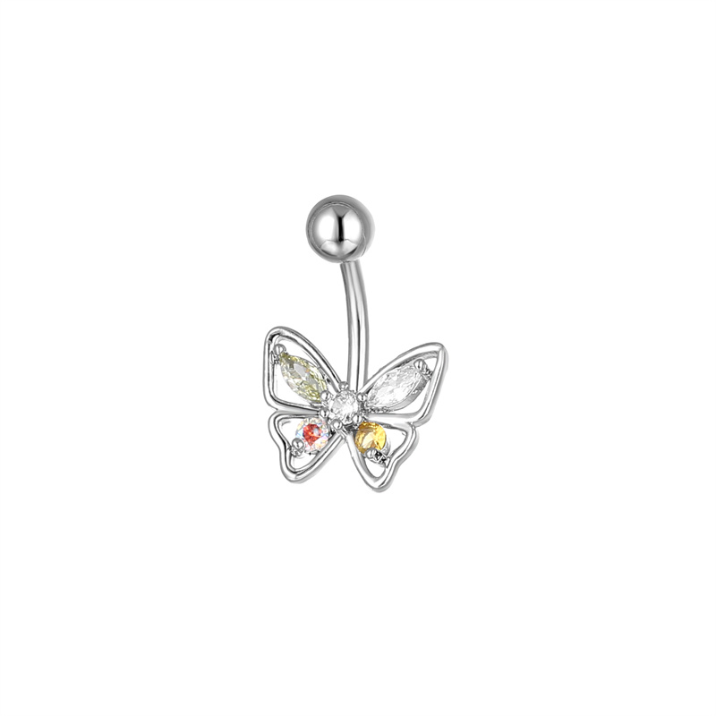 ● チタン製へそピアス　蝶々型　多様なスタイル　女性用ファッ - Body Jewelry Titanium のレビューと価格
