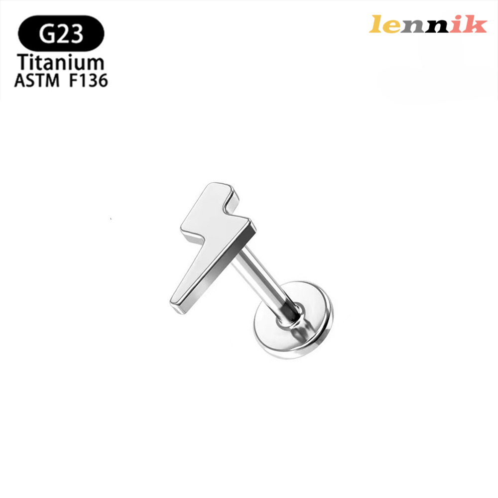 LENNIK F136 チタン合金クロスハート雷ムーン五角形 - Body Jewelry Titanium のレビューと価格