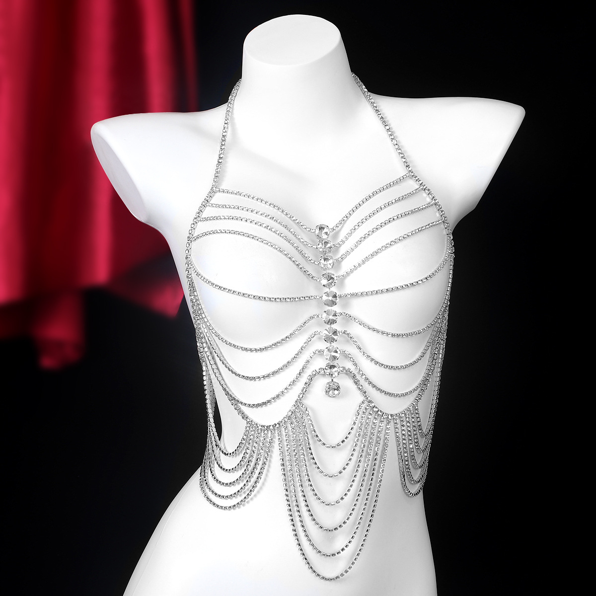 女性用ラインストーンチェーンタッセル,豪華なジュエリー,レト - Body Jewelry Retainers のレビューと価格