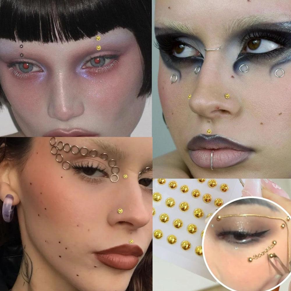 661個セット フェイスフェイクピアス フェイクリップリング - Body Jewelry Nose Ring のレビューと価格