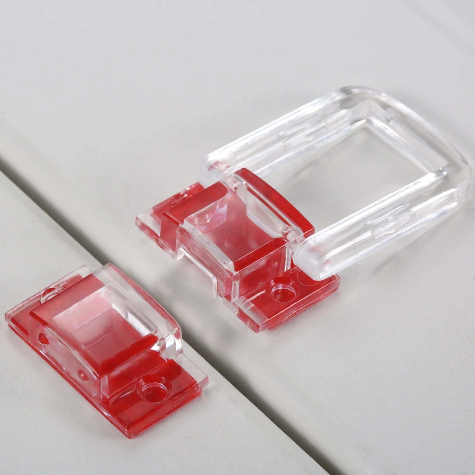 透明アクリルラッチ,1セット,自己粘着性,クリスタル,クリア - Body Jewelry Display Case のレビューと価格