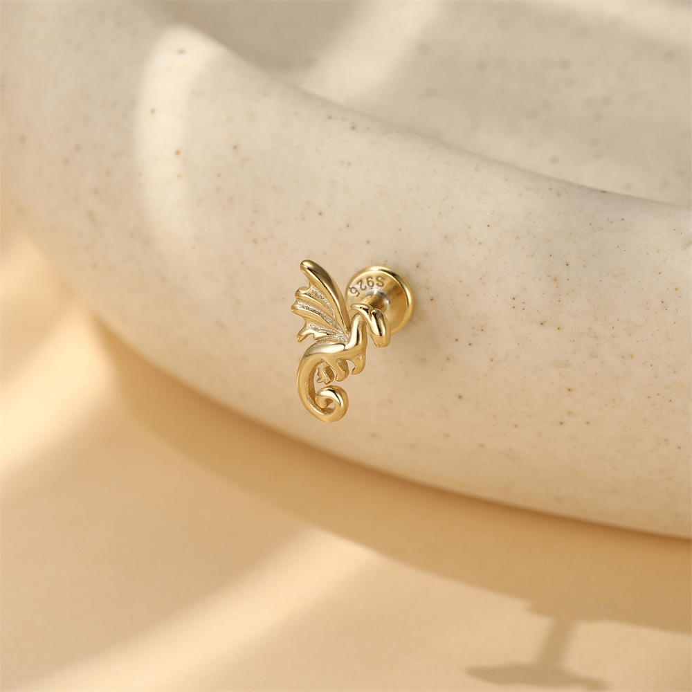CANNER 925スターリングシルバー フライングドラゴン - Body Jewelry Flat Back のレビューと価格