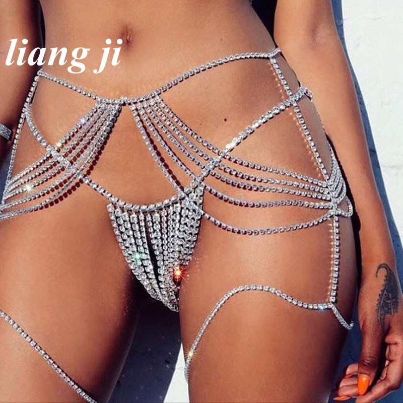 女性用クリスタルビキニ,ボディチェーン,ウエストチェーン,ス - Body Jewelry Retainers のレビューと価格