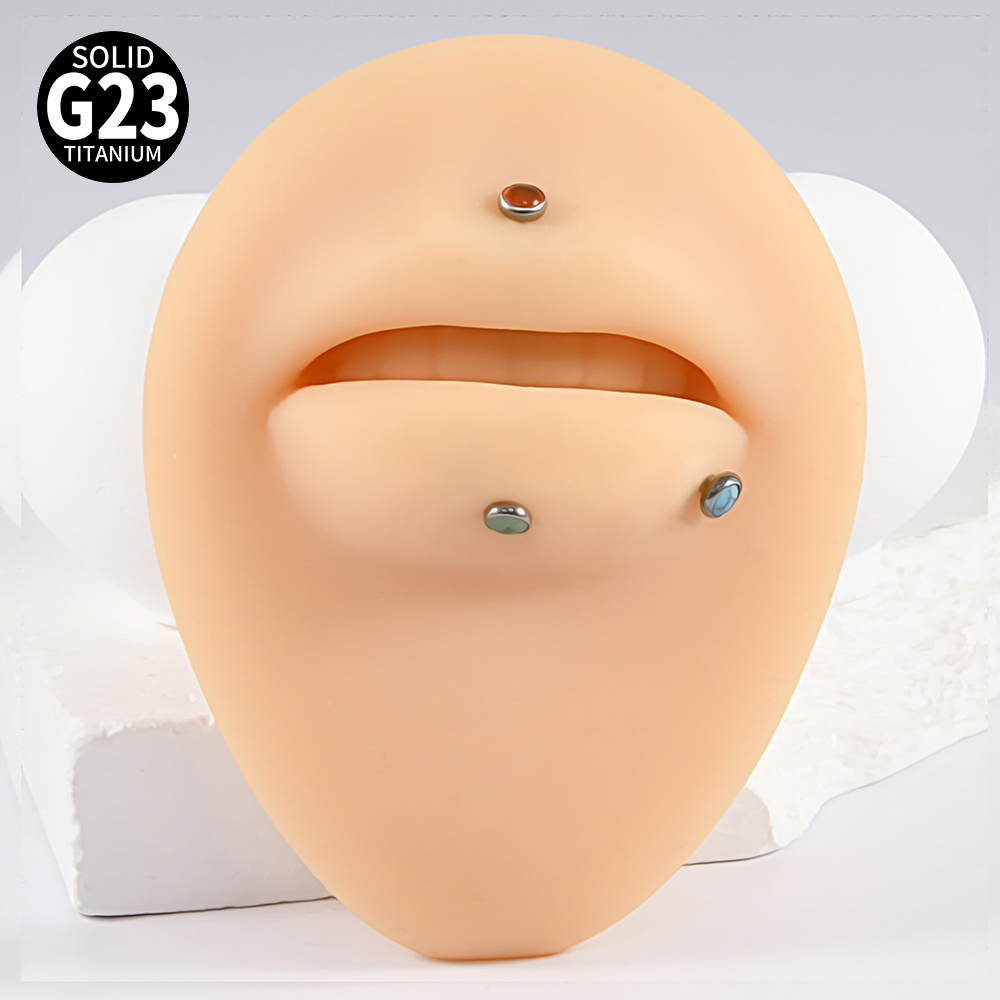 1PC 16 グラム G23 チタンクリスタル & ストーン - Body Jewelry Flat Back のレビューと価格