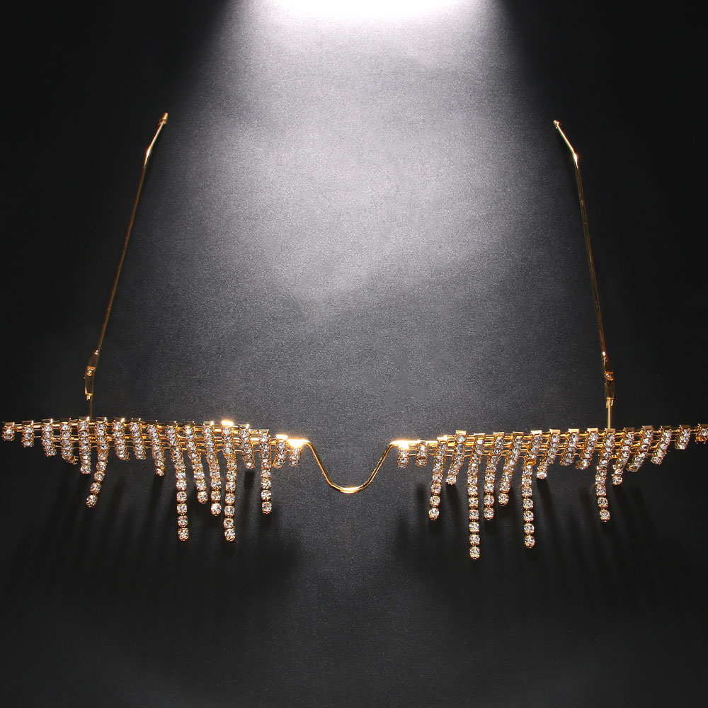 Stonefans 新しい誇張メガネフレーム高級デザイナー良 - Body Jewelry Good Quality のレビューと価格