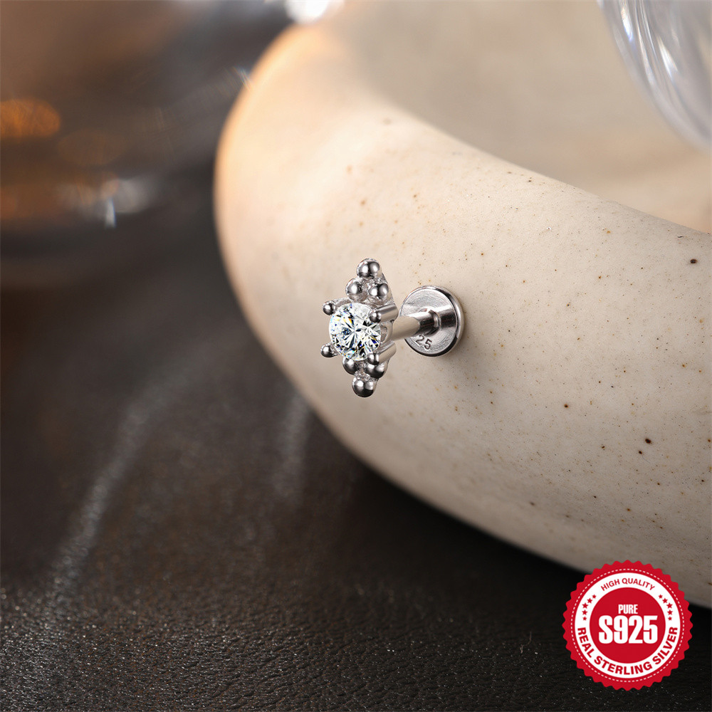 ROXI モアサナイト 925 スターリングシルバー フラワ - Body Jewelry Flat Back のレビューと価格