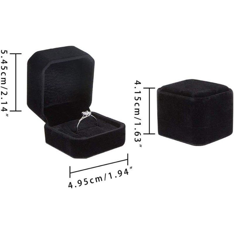 10 パック ベルベット リング ボックス イヤリング ボッ - Body Jewelry Display のレビューと価格