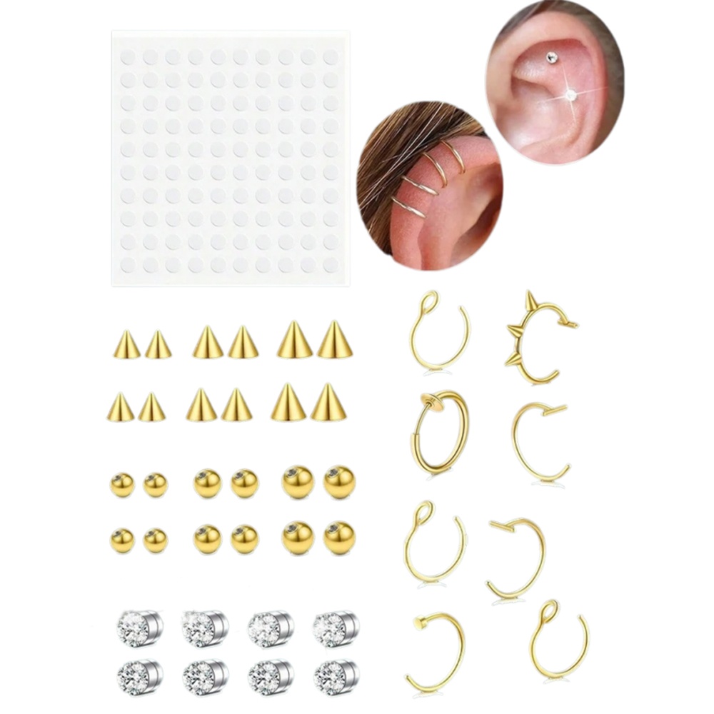 フェイクノーズリング、フェイクセプタム（女性用）、フェイクノ - Body Jewelry Nose Ring のレビューと価格