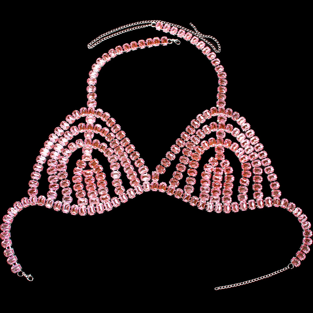 Stonefans-女性のための誇張された胸チェーンブラ,セ - Body Jewelry Good Quality のレビューと価格