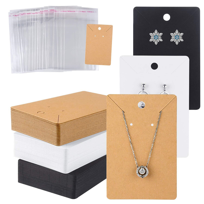6x9cm ブランクネックレスイヤリングジュエリーカード 5 - Body Jewelry Holder のレビューと価格