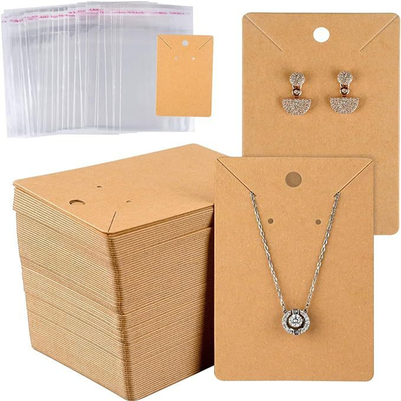 6x9cm ブランクネックレスイヤリングジュエリーカード 5 - Body Jewelry Holder のレビューと価格
