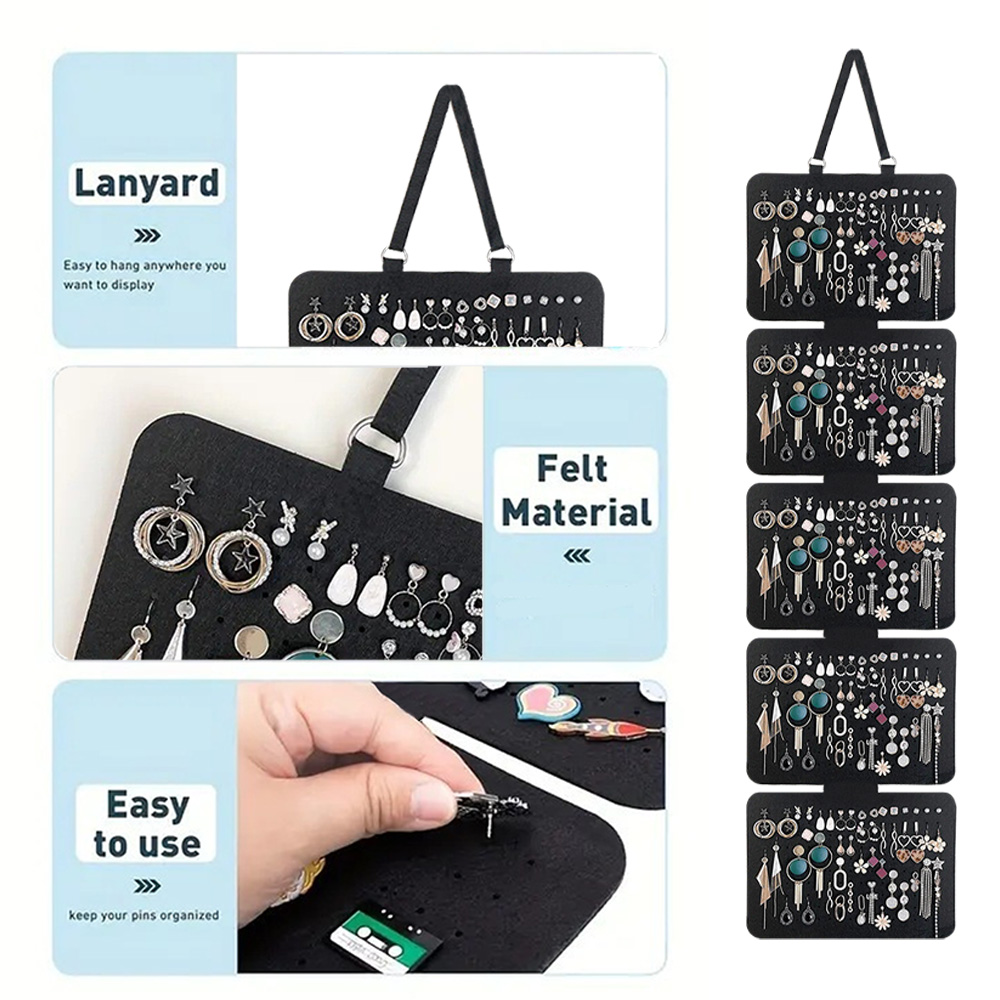 5層ジュエリーオーガナイザーラック壁掛け2025年新作フェル - Body Jewelry Display のレビューと価格