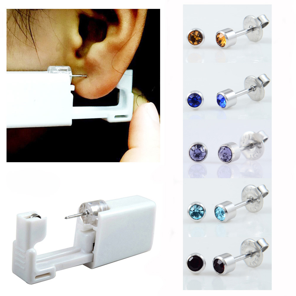 イヤーピアスおよびドリル用の使い捨て安全キット,滅菌済み,ス - Body Jewelry Display Case のレビューと価格