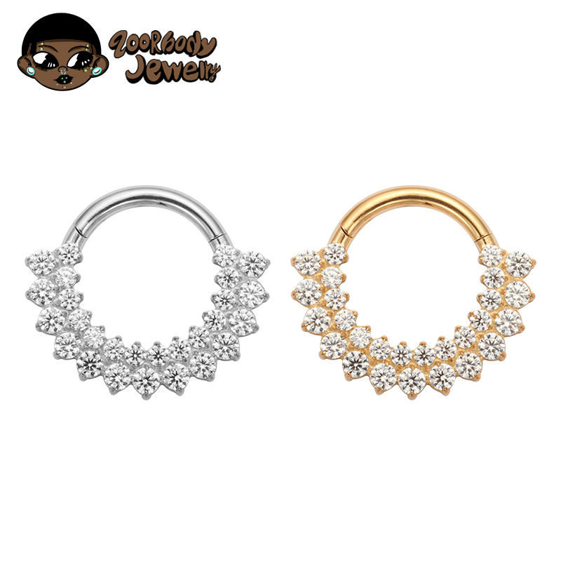 ASTM F136チタン製クリッカーセプタムノーズリングピア - Septum Clicker Ring のレビューと価格