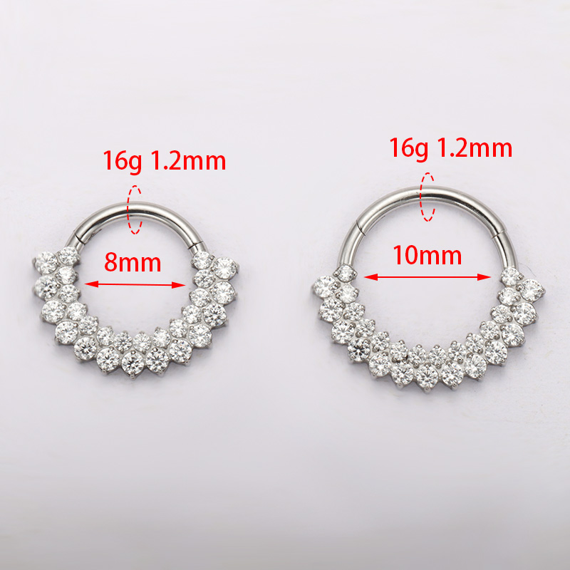 ASTM F136チタン製クリッカーセプタムノーズリングピア - Septum Clicker Ring のレビューと価格