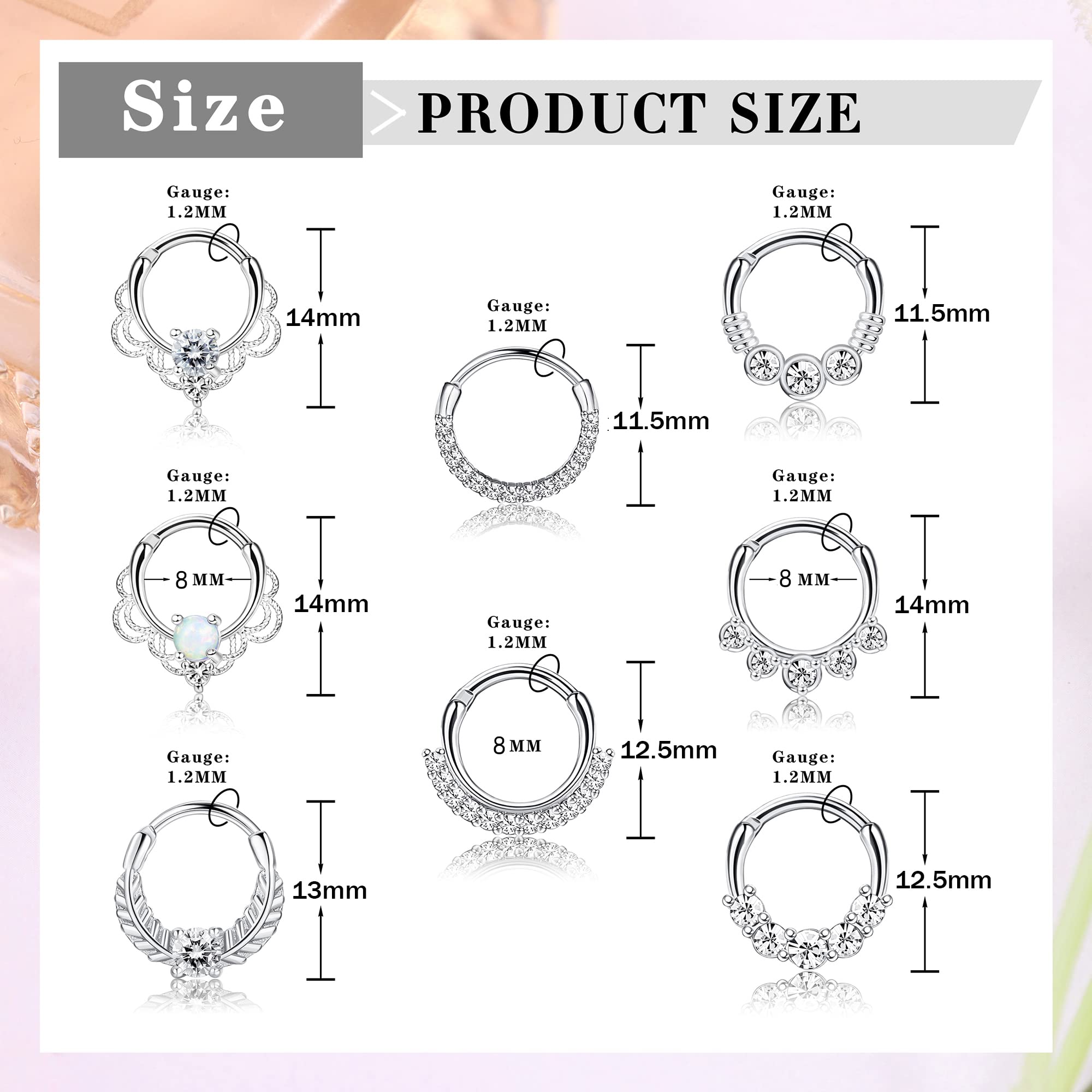 Drperfect 16 グラムセプタムクリッカーリングステ - Septum Clicker Ring のレビューと価格