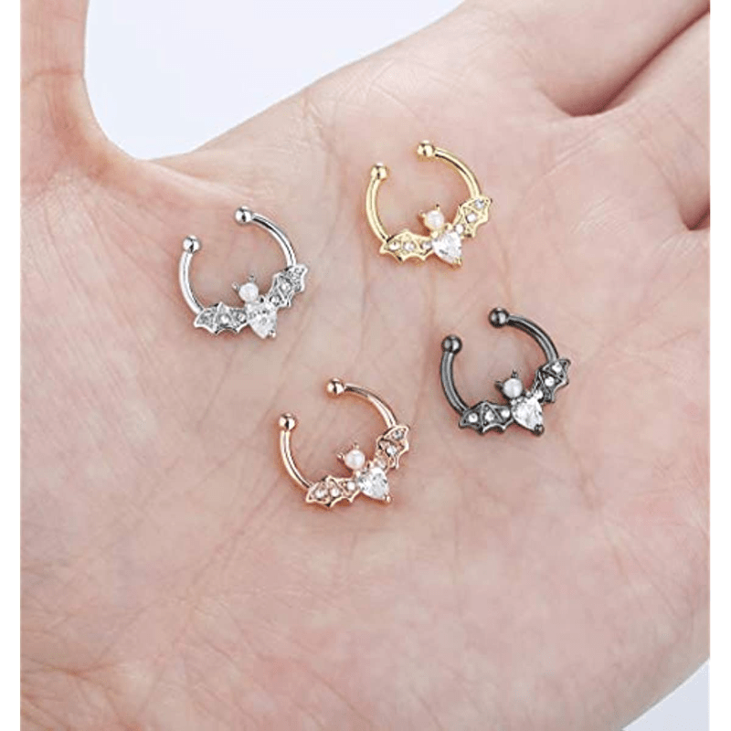 EVISPOL かわいいハロウィンバットフェイクセプタムリン - Body Jewelry Nose Ring のレビューと価格