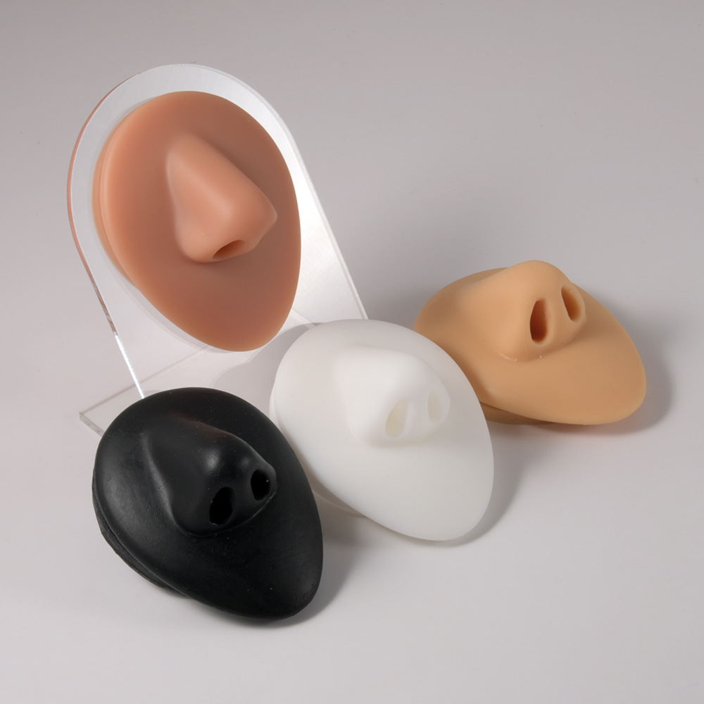 1PC ソフトシリコーンシミュレーション 1:1 耳鼻へそ乳 - Body Jewelry Display のレビューと価格