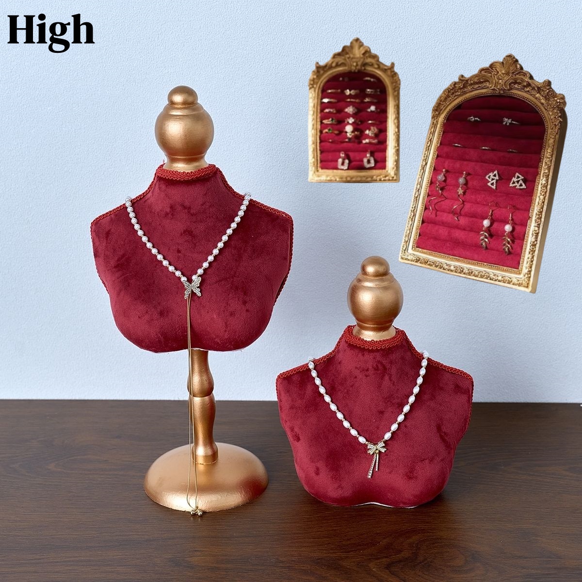 ネックレスディスプレイバストスタンド グレース ジュエリーチ - Body Jewelry Holder のレビューと価格