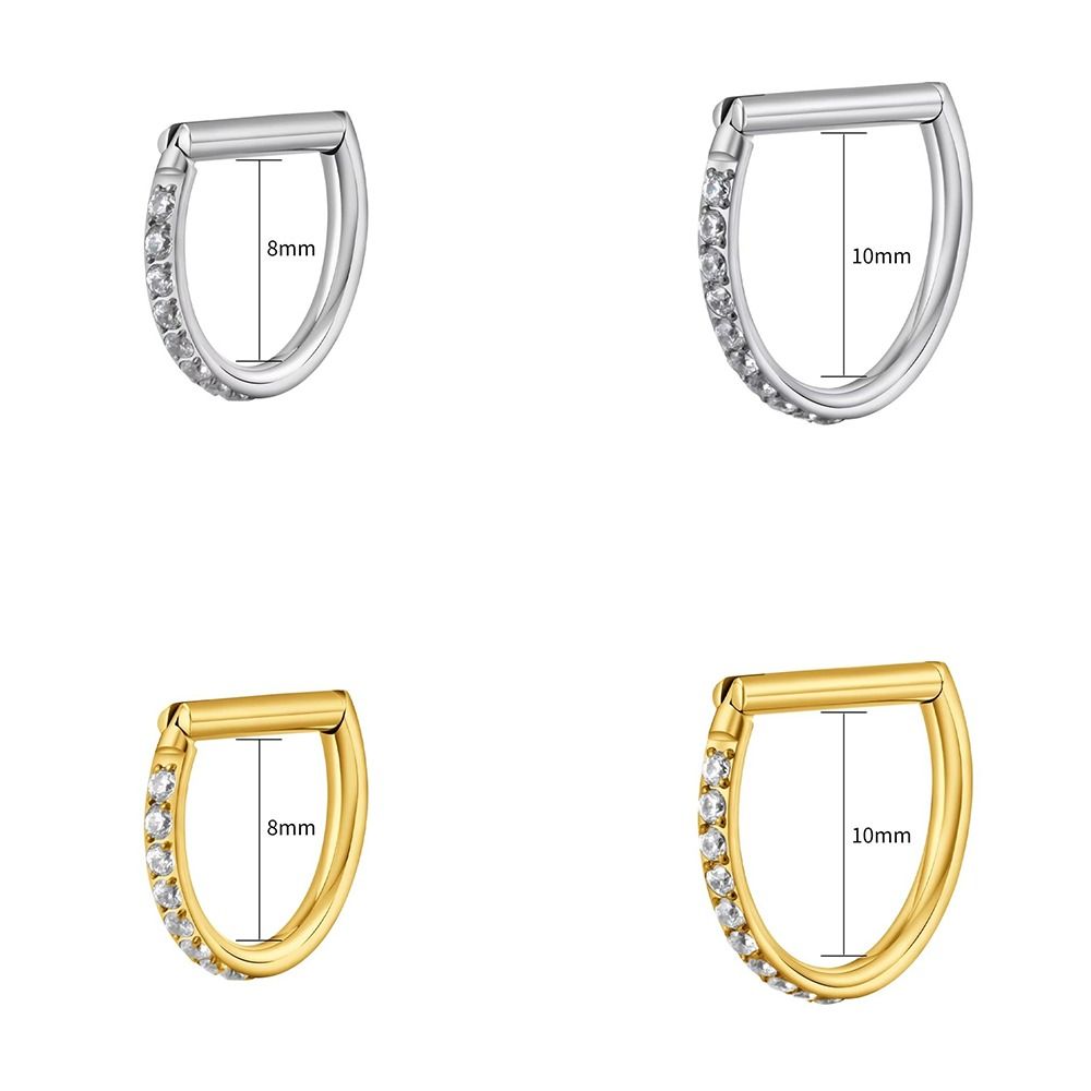 ASTM F136規格チタン製セプタムリング CZ 16G  - Septum Clicker Ring のレビューと価格